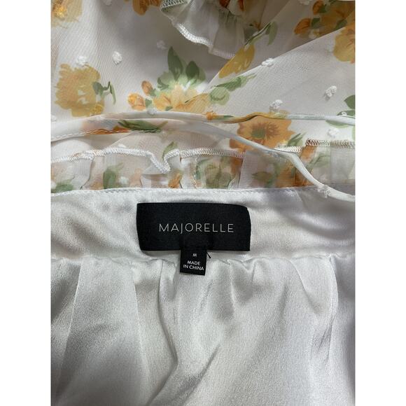 Majorelle 'Penny' Yellow Polyester Dress Size M - Picture 4 of 5